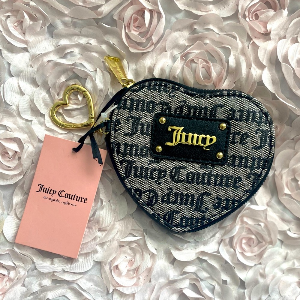 JUICY COUTURE 🦋 Gothic Heart Missy Coin Purse NWT
